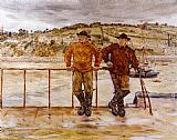 Jean Francois Raffaelli Fishermen at Jersey painting